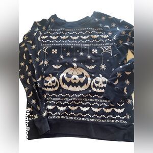 Goth Bat Pumpkin Long Sleeve